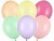Bild 0 Partydeco Luftballon Uni Strong Pastel 10 Stück, Mehrfarbig,