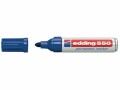 edding Permanent-Marker 550 Blau, Strichstärke: 4 mm, 3 mm