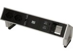 Bachmann Tischsteckdosenleiste DESK 2, 2x T13, 1x USB A/C