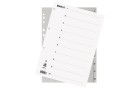 Biella Register A4 1-10 Grau mit Indexblatt, Einteilung
