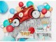 Partydeco Folienballon Car Rot, Packungsgrösse: 1 Stück, Grösse