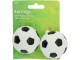 Folat Partyaccessoire Ohrringe Fussball Ø 5 cm, 1 Paar