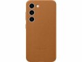 Samsung Back Cover Leather Galaxy S23 Braun, Fallsicher: Nein