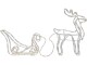 Star Trading LED-Figur Silhouette Tuby Deer, 35 cm, Transparent