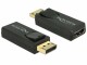 Bild 0 DeLock Adapter Displayport - HDMI aktiv, 4K, schwarz, Kabeltyp