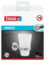 TESA Smooz Mundglashalter 40327-00000 chrome, selbstklebend