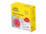 Avery Zweckform Motivsticker Smiley 19 mm Bewertungspunkte, Rot, Motiv