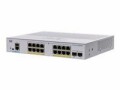 Cisco PoE+ Switch CBS350-16P-E-2G 18 Port, SFP Anschlüsse: 2