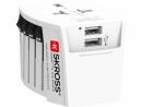 SKROSS Weltreiseadapter MUV 2x USB, Anzahl Pole: 2-polig