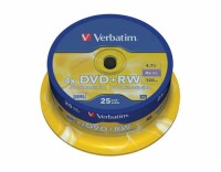 Verbatim - 25 x DVD+RW - 4.7 GB 4x