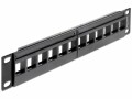 DeLock 10" Keystone Patchpanel 12 Port