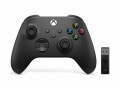 Microsoft Xbox Wireless Controller Carbon Black + Wireless Adapter