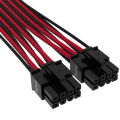 Corsair Premium 12+4-Pin 12VHPWR 600 W Kabel Schwarz Rot