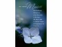 ABC Trauerkarte Weisse Blume, Papierformat: 11 x 17 cm