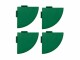 Bergo Bodenfliesen Abschlussecke zu XL Grün, 4 Stück, Typ: Zubehör