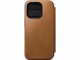 Nomad Book Cover Modern Leather Folio iPhone 15 Pro