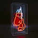 Locomocean Acryl-Box Neon - Boxhandschuhe, Farbe: Rot, Material: Acryl