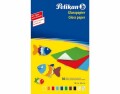 Pelikan Glanzpapier gummiert farbig assortiert, Papierformat: 30