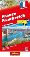 HALLWAG Strassenkarte 382831047 Frankreich (Dis/BT) 1:1 Mio., Dieses