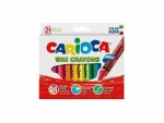 Carioca Wachsmalkreide Maxi Wax Ø 12 mm, 24-teilig, Mehrfarbig