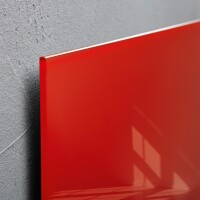 SIGEL     SIGEL Glas-Magnetboard GL142 rot 1000x650x15mm, Dieses
