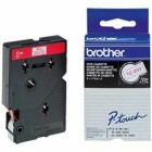 Brother Schriftbandkassette P-touch TC-202 rot/weiss laminiert