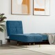 vidaXL Chaiselongue Blau Samt