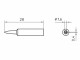 Weller Lötspitze XNT A Meisselform 1.6 mm, Breite: 1.6