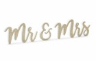 Partydeco Hochzeitsaccessoire Holzschrift Mr & Mrs 50 x 10