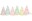Bild 0 Partydeco Partyhüte Sterne pastellfarbig, 14.5 x 10 cm, 6