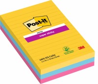 POST-IT SuperSticky Carnival 152x101mm 46903SSCA 3-farbig