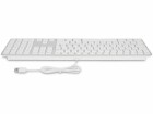 LMP Tastatur USB Grosse Beschriftung Silber, Tastatur Typ