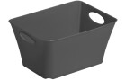 Rotho Aufbewahrungsbox Living Box 1.5 l Anthrazit, Materialtyp