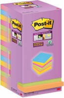 POST-IT Super Sticky Tower 76x76mm 654-16SS-COL farbig 16x90