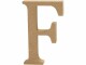 Creativ Company Holzbuchstabe F 1 Stück, Breite: 2 cm, Höhe