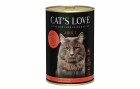 Cat's Love Nassfutter Adult Rind Pur, 400 g, Tierbedürfnis