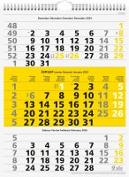 SIMPLEX   SIMPLEX 3-Monats-Wandkalender 2025 970008.25 3M/1S gelb