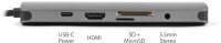 SITECOM USB-C Multi-Port Hub HDMI,LAN CN-382 3x USB-A, 4K