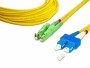 Lightwin LWL-Patchkabel E2000/APC-SC, Singlemode, Duplex, 1m