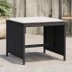 vidaXL , Hocker:, Farbe: Schwarz, Material: PE-Rattan