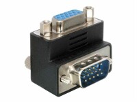 DeLock - VGA adapter - HD-15 (VGA) (F) to HD-15 (VGA) (M) - 90° connector