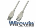 Wirewin USB 2.0-Verlängerungskabel USB A - USB A