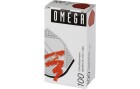Omega Eckenklammer 100 Stück, Rot metallic, Verpackungseinheit