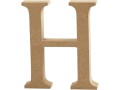 Creativ Company Holzbuchstabe H 1 Stück, Breite: 2 cm, Höhe