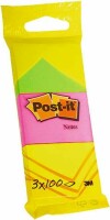 POST-IT Neon Notes 38x51mm 6812 3 Farben ass. 100