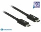 DeLock USB3.1 Kabel, C - C, TB bis 20Gbps