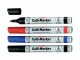 Herlitz Flipchart-Marker Colli 1-4 mm, 4 Stück, Blau/Rot/Schwarz