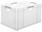 Rotho Aufbewahrungsbox A3 3 Stück, Transparent, Breite: 59 cm