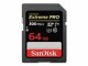 SanDisk Extreme PRO SDHC"	4447119-sdsdxdk-064g-gn4in-sandisk-extreme-pro-sdhc	
4447121	2	"SanDisk SDXC-Karte Extreme PRO UHS-II 128 GB, Speicherkartentyp: SDXC (SD 3.0), Speicherkapazität: 128 GB, Geschwindigkeitsklasse: UHS-II, V90, U3, Class 10, Leseges