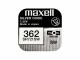 Maxell Europe LTD. Knopfzelle SR721SW 10 Stück, Batterietyp: Knopfzelle